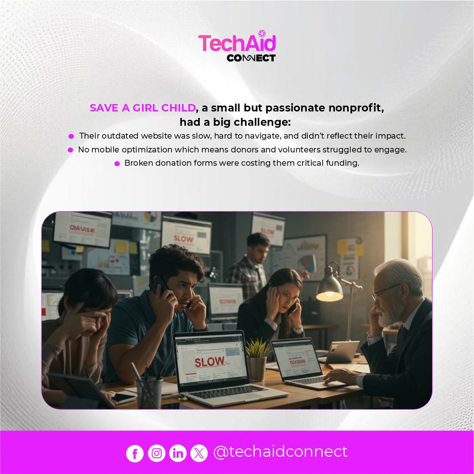 TechAidConnect's tweet image. Skilled volunteers like Sarah can multiply a nonprofit’s impact. Tech barriers shouldn’t hold back mission-driven work. Everyone has something to give, especially their expertise.
Tag a nonprofit that needs a glow-up!
#TechForGood #VolunteerImpact #NonprofitTech