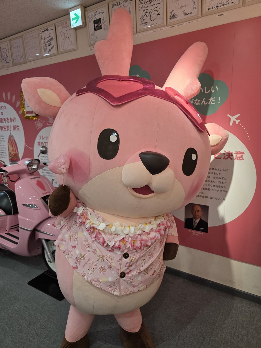 IWASHIKA0410's tweet image. 開運戦士ブレイバーンが岩下の新生姜ミュージアムに遊びに来ました！ついでにイワシカちゃんの写真も撮りました！可愛い&amp;amp;かっこいいのコラボ！