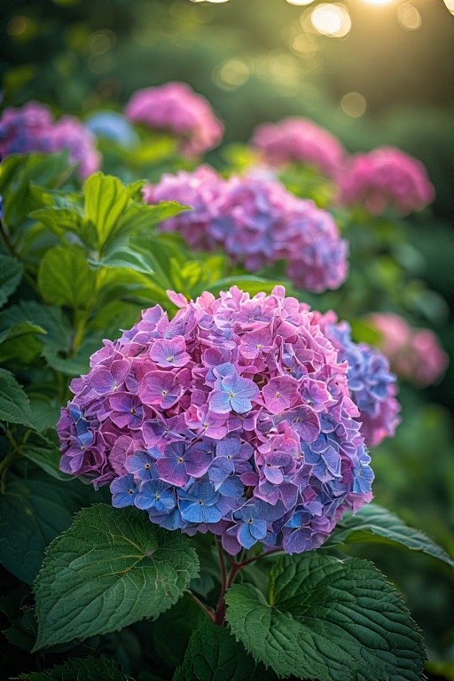 GorselSl's tweet image. Beautiful hydrangeas 🩷🩵