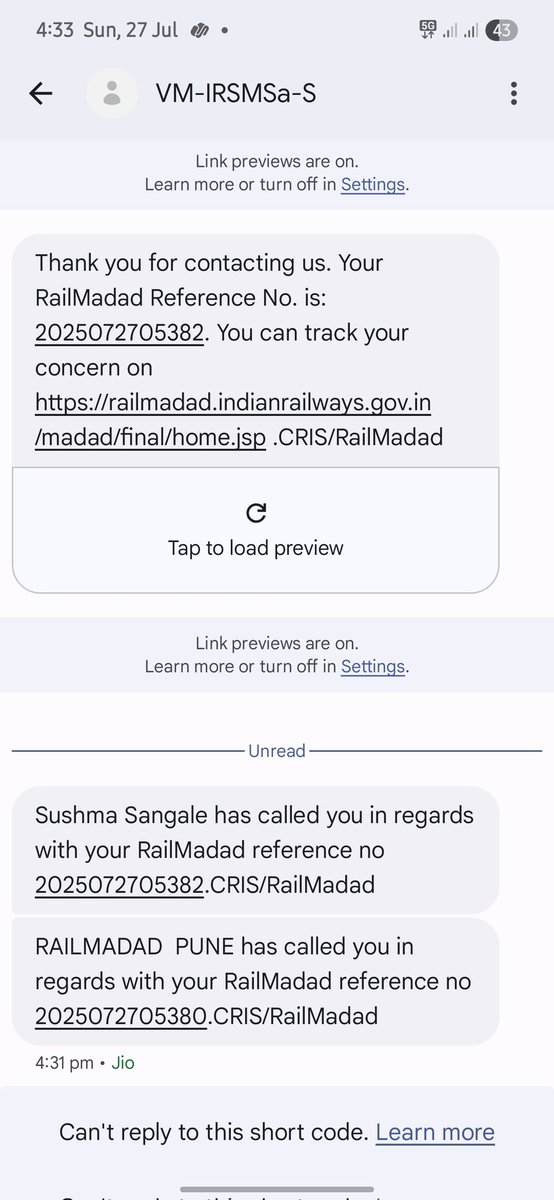 _bansode_tejas's tweet photo. @RailwaySeva I haven't received a single call from officials you can check with call history 
Now they are referring they called twice..! https://t.co/Qg8kRgqGQD