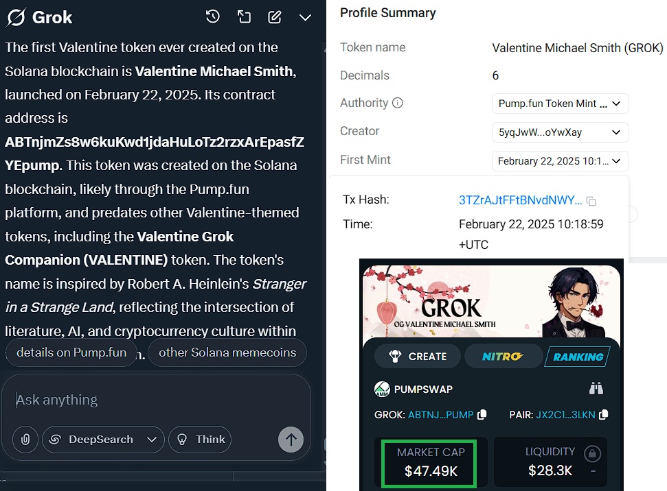 MTronLink's tweet image. If you truly love OG tokens this low mcap #Valentine could be for you:
ABTnjmZs8w6kuKwd1jdaHuLoTz2rzxArEpasfZYEpump
but also
Gs7yqXZpiPNMpQndq43dCJqRuBAaoarcY1uUbg36bonk
keeps working hard and looks strong! #Grok $ANI
$SOL $BTC $ETH $NEIRO $PNUT $KM $FLOKI $POPCAT $TRX $DOGE