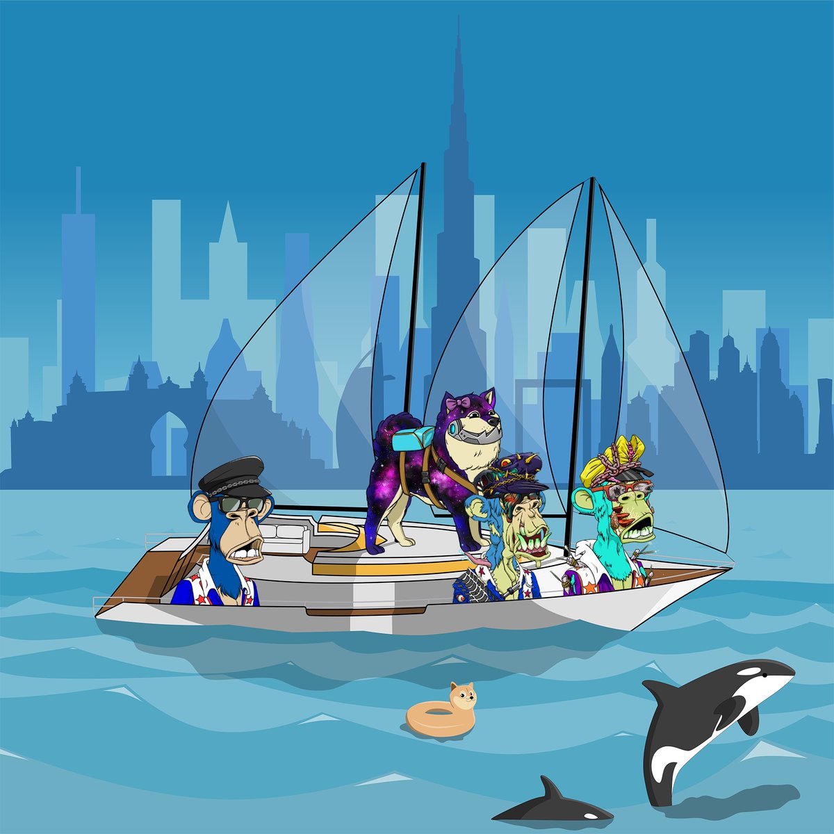 GM friends ☀️⛵️ 

On Sunday we sail with the doggos ⚓️