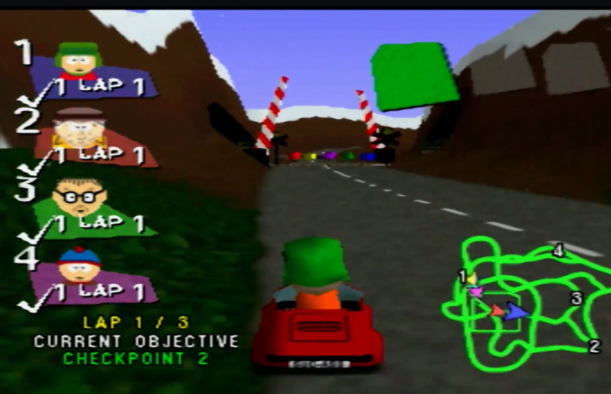 VJ_Efemerides's tweet image. Tal dia com avui de 2000 ens arribava &quot;South Park Rally&quot; per &quot;Dreamcast&quot; de #Sega 🕹🎮. #SouthParkRally #SouthPark #Dreamcast #Curses #Videojocs #Gaming #VideoGames #RetroGaming #ClassicGaming #RetroGames #VideojocsAntics