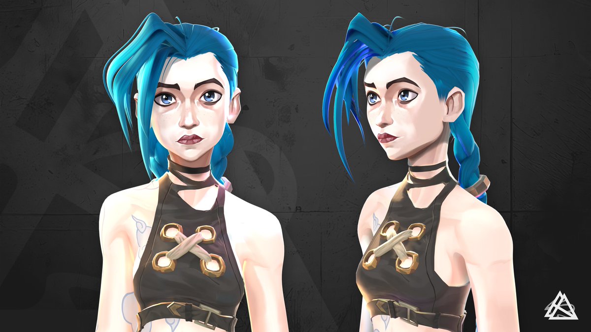 Dani17dev's tweet photo. 💥 New Portfolio Piece!
I recreated Jinx from Arcane in 3D as a tribute to the amazing work by Riot &amp; Fortiche.
The goal was to stay as true as possible to the official design.

#arcane #Jinx  #jinxarcane #fanart #blender3d #3d #riotgames #forticheprod https://t.co/5OwLkjc3f7