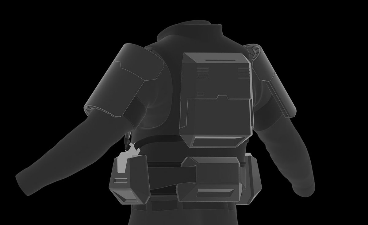 EtherealEOD's tweet image. Working on an updated version of my CE remake marine between commissions, this time I am doing everything from scratch, including the uniform, vest, boots instead of just the armor plating being on top of a pre-existing base model.
Barely started and already leagues ahead of the…