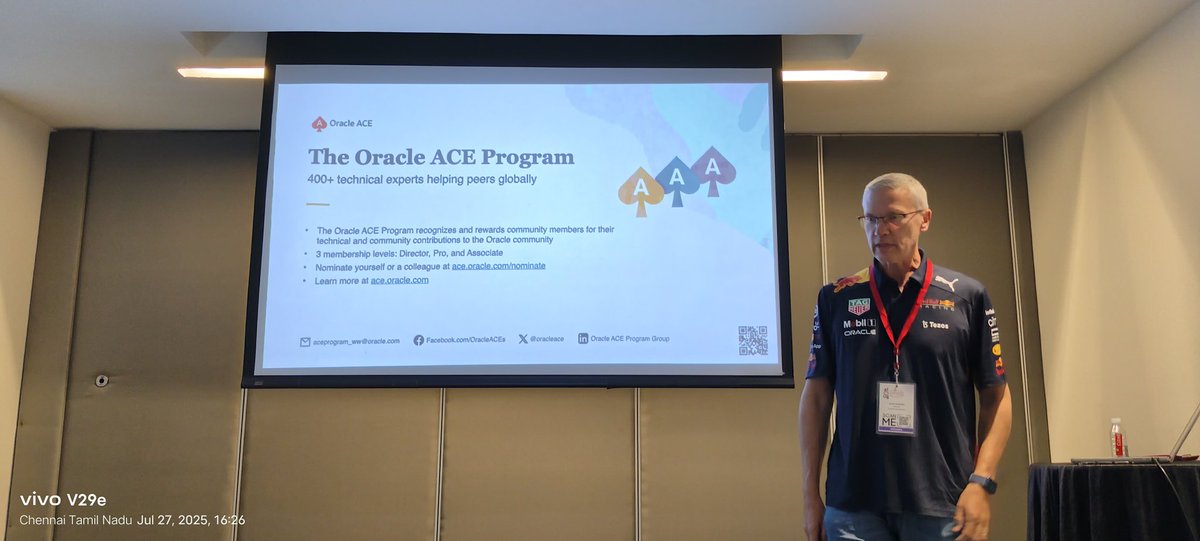 apexparthiban's tweet image. #OCYatra25 #OracleAPEX #OracleCommunity #AIOUG #OCYatraChennai #OracleDeveloper #OracleIndia #TechEvents #ChennaiTech