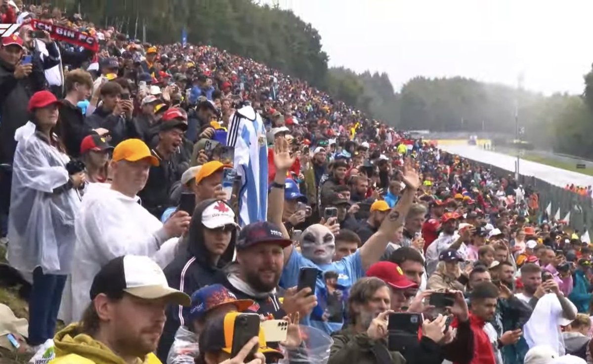 What is going on at the Belgian gp?!?😭Since when did alien exist?