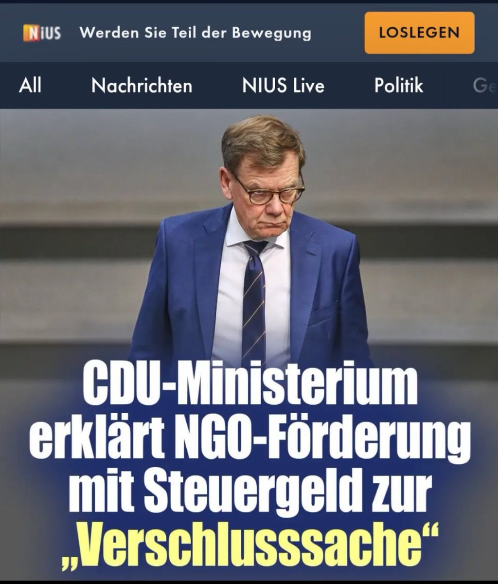 🅲🅾🆇🆇 (@queru_lant) on Twitter photo Als Opposition stellte die CDU zu den NGOs noch 551 Fragen. Jetzt als Regierungspartei erklärt man es zur „Verschlusssache“.
Ein weiterer Beweis, wie verlogen und hinterhältig diese Partei agiert. Als Opposition stellte die CDU zu den NGOs noch 551 Fragen. Jetzt als Regierungspartei erklärt man es zur „Verschlusssache“.
Ein weiterer Beweis, wie verlogen und hinterhältig diese Partei agiert.