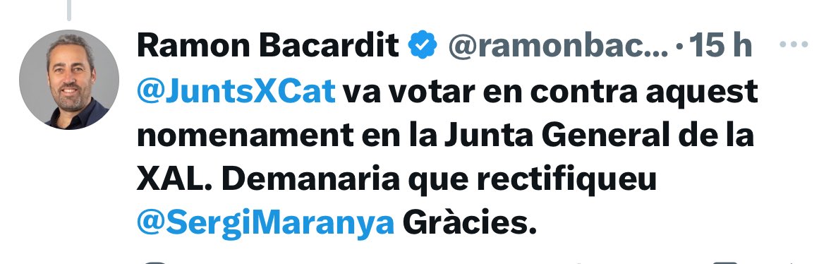 Equivocar-se passa. Si ets un professional hauria de passar poc. Rectificar hauria de ser obligatori. Seria mostra de bona fe, i de professionalitat. Han passat 24h. Segueixo creient, passades 24h, que <a href="/SergiMaranya/">Sergi Maraña</a> rectificarà.