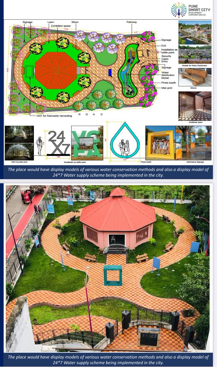 #AnotherSmartCityScam

So <a href="/PMCPune/">PMC Care</a> built a ₹1.5 Cr water conservation park in Baner under the #SmartCity project across two phases instead of laying a water pipeline.

Look at its condition: abandoned and useless. Who’s going to visit or learn anything here? Compared to how