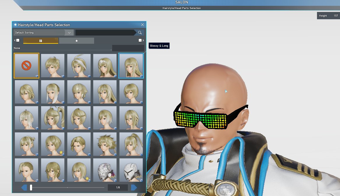 ChronoMuse_'s tweet image. Been playing NGS/Pso2 for a probably 2+ years, and it's only now i noticed we had a bald option. Was this always a thing? 😭