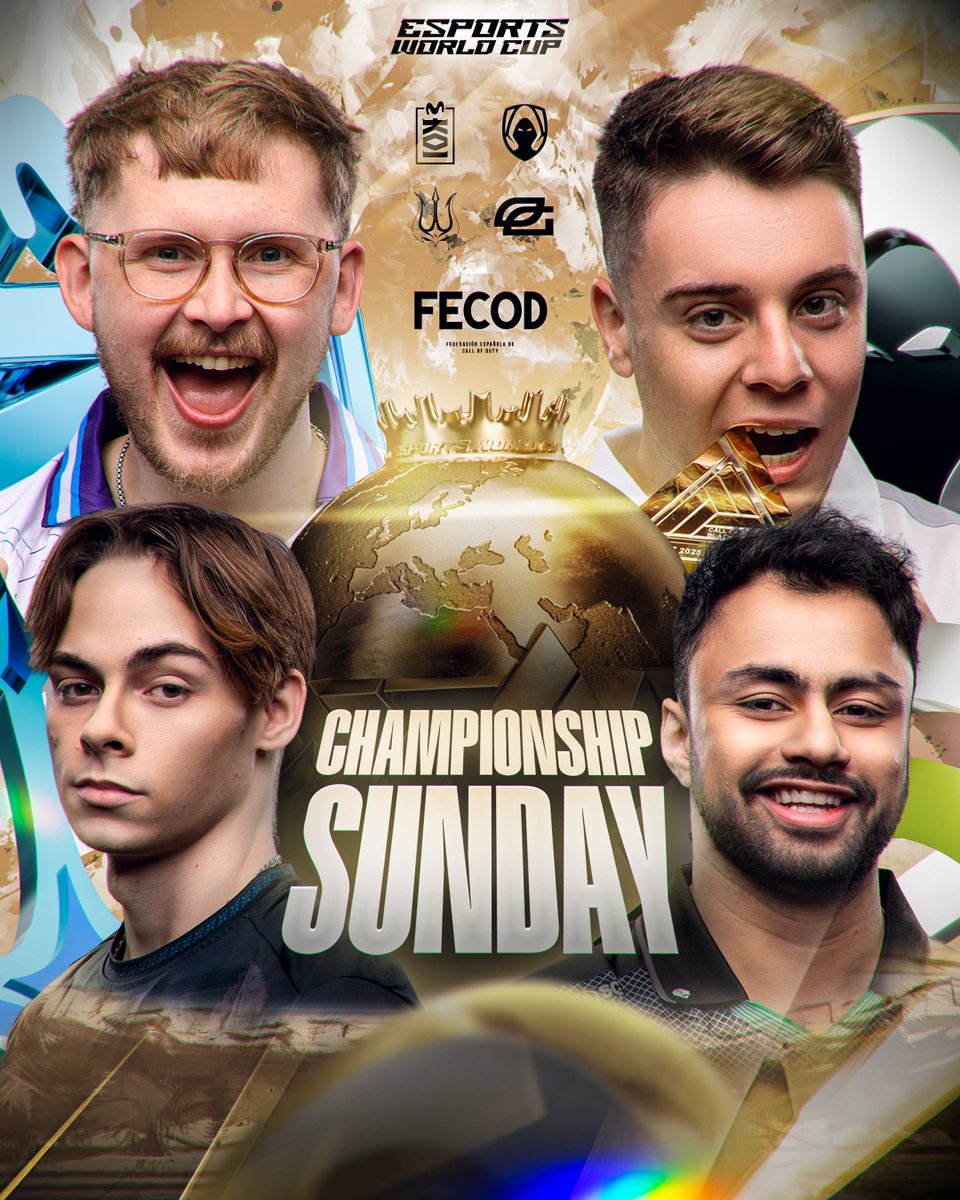 FECOD_es's tweet image. ÚLTIMO CHAMPIONSHIP SUNDAY DE LA TEMPORADA 🥊
Cuatro equipos buscan la gloria en el último día de #EWC
16:00 🇪🇸 @MovistarKOI vs @SurgeVancouver
17:30 🇪🇸 @OpTic vs @TeamHeretics
Lo vemos completamente en castellano junto a @SergioFFerra @MrxSoki @TojoR18 y @NachoCoD7…