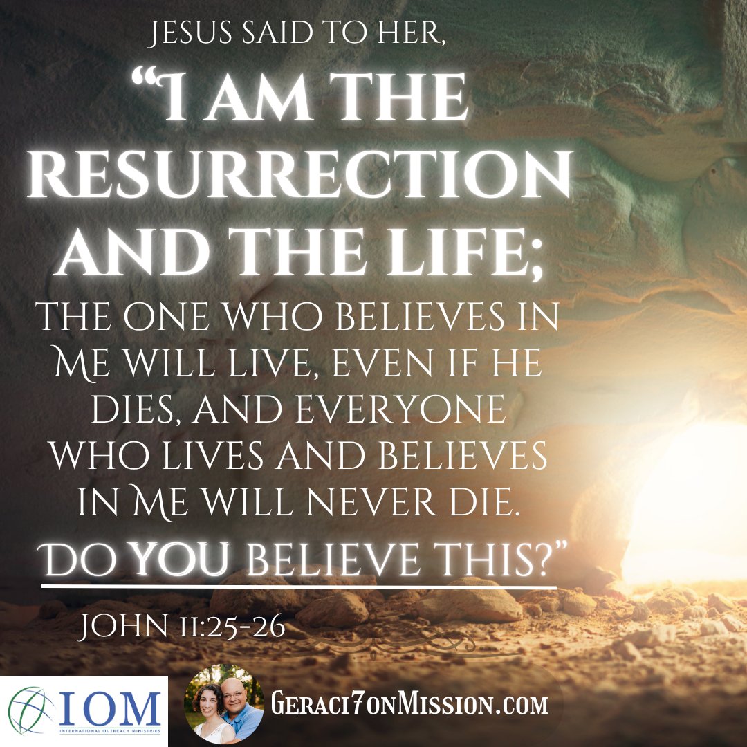 Geraci7Mission's tweet image. Do YOU believe this? How you choose to answer that question is the single most important decision you will ever make in your entire life... Where your soul lives for eternity will depend on your response.
If you aren't sure if you believe or not or if you have questions you need…