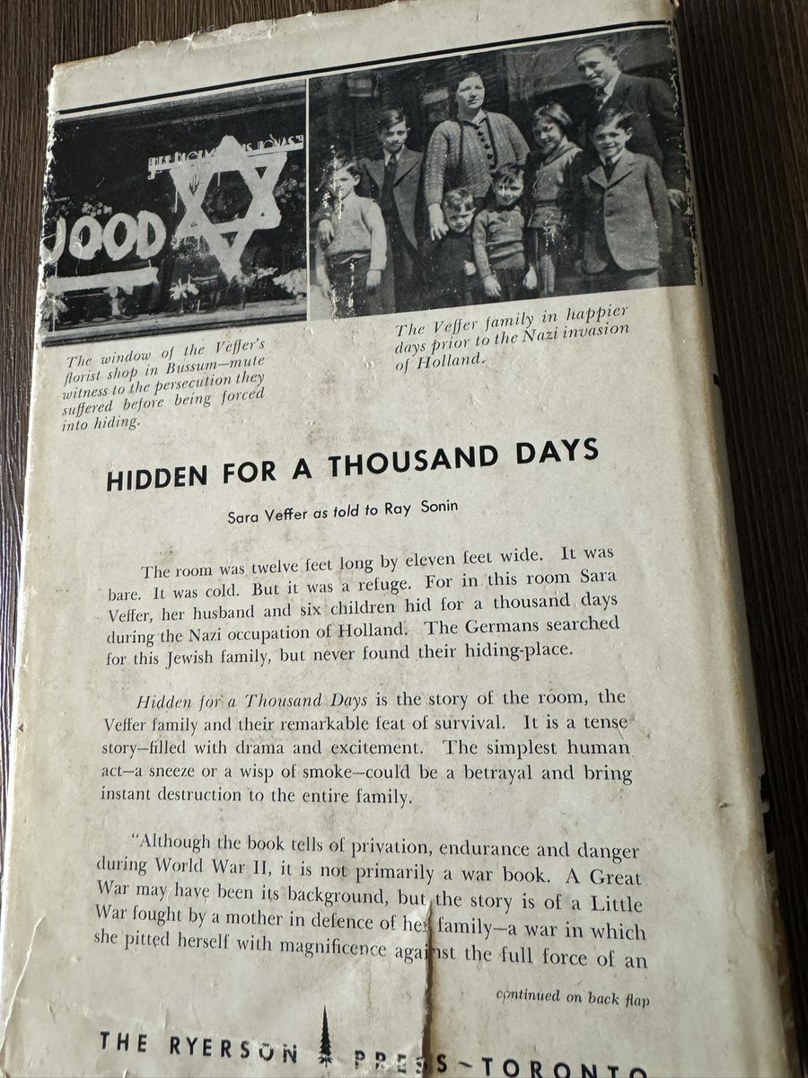 Canada is the Country my mother came to after the Holocaust. She left Holland with her family , seeking a more peaceful and prosperous life here. And she succeeded in doing so. She married my father, a Canadian soldier in the Liberation forces, and they built a beautiful life