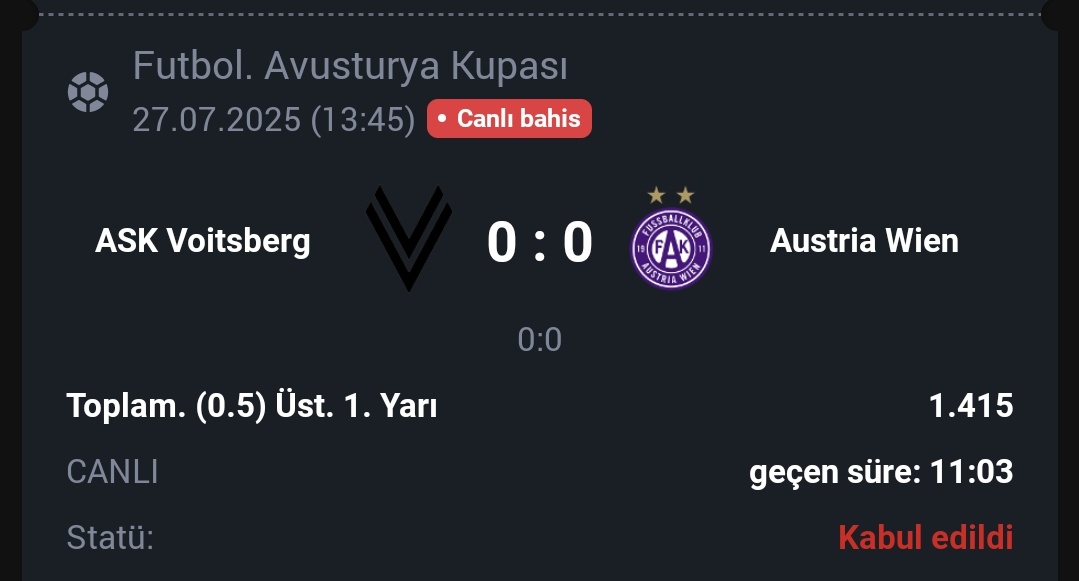 CANLI 1🎯

⚡️ Bol şans diliyorum!

💬 DAHA FAZLASI İÇİN; 
📍 t.me/PROFTIPSS_01
📍 t.me/PROFTIPSS10

#spor #bahis #kupon #rolling #canlıbahis #oran