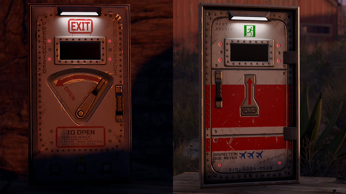 Skin for Aviation DLC in Rust in the form of an airplane door
AVIATION ARMORED DOOR
link:
steamcommunity.com/sharedfiles/fi…

<a href="/gerrmanman/">ThatGermanGuy</a> <a href="/Helkus/">Helk</a> <a href="/HedgesnVideos/">Hedge</a>