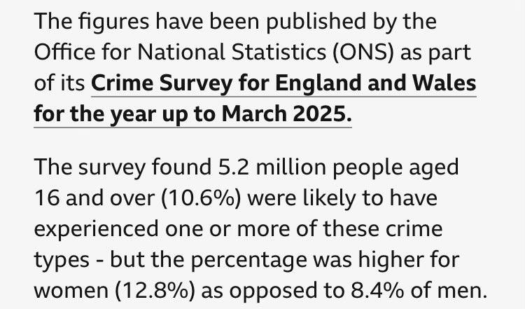 Ally Fogg (@allyfogg) on Twitter photo No, <a href="/BBCNews/">BBC News (UK)</a>, four million male victims of abusive crimes are not āopposedā to six million female victims. We are all on the same side. The word you are looking for is āand.ā Itās 12.8% of women AND 8.4% of men. No, <a href="/BBCNews/">BBC News (UK)</a>, four million male victims of abusive crimes are not āopposedā to six million female victims. We are all on the same side. The word you are looking for is āand.ā Itās 12.8% of women AND 8.4% of men.