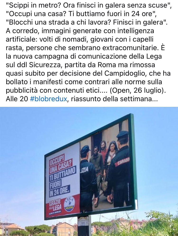 BlobRai3's tweet image. SCIPPI? OCCUPI? BLOCCHI UNA STRADA?... "LA LEGA TI DAVA UNA ... MANETTA"!?!