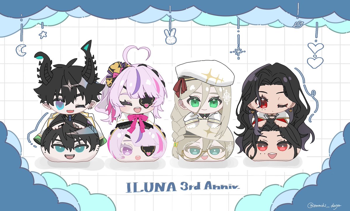 ୨୧・・・Happy 3rd anniversary・・・୨୧
#ILUNA3rdAnniversary #ILUNA 
#RenZottoArt #MariArtt 
#AmareAtelier #ScarleArt