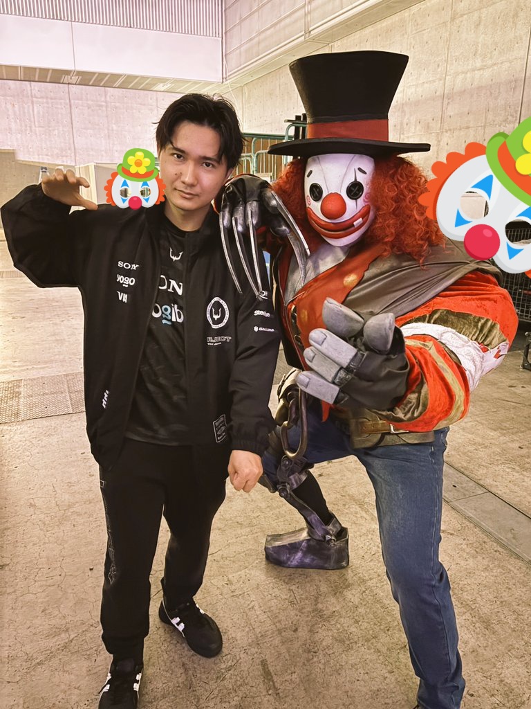 ony0218's tweet image. RC  AKa選手
優勝！
FMVP!!
最高の最高にオメデトウだゼｪ！！

写真アップもこころよくOKしてくれたナイスガイ

もっともっと🤡使って活躍してくれよナ🤡🤡

#AKa 選手
#第五人格
#第五舞台
#第五人格7周年