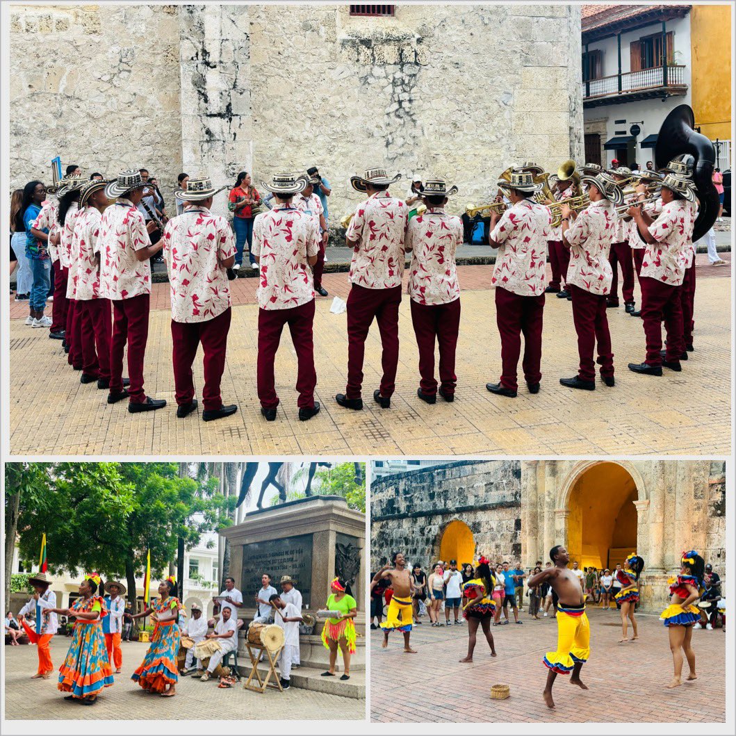 MissCDFarran's tweet image. Welcome to bright, chaotic and musical #Cartagena, where thereβs food, music and dance in every colourful cornerπππΌββοΈπ¨π΄