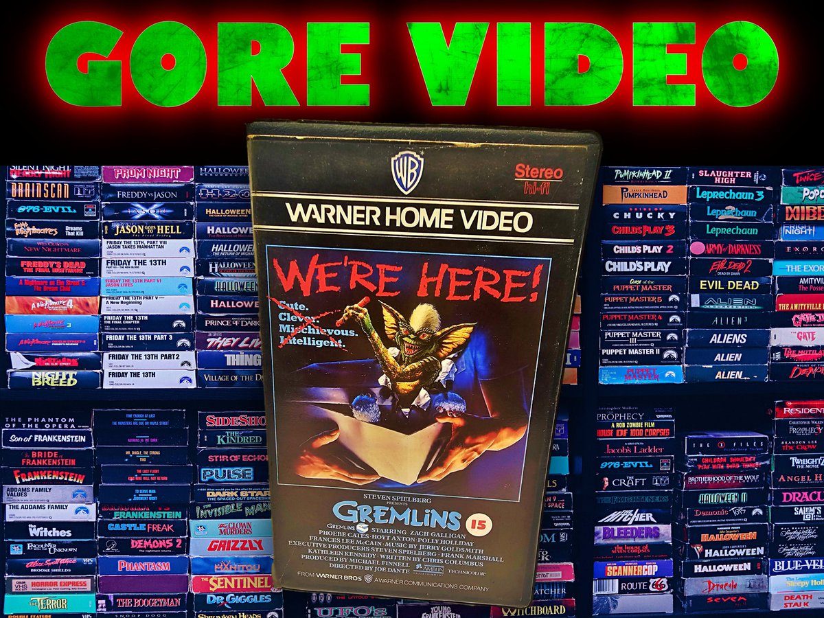 The VHS tape has been returned to Gore Video and the stickers removed! Correct if you said Gremlins (1984).

#videostoresaturday #gremlins #joedante #80s #80shorror