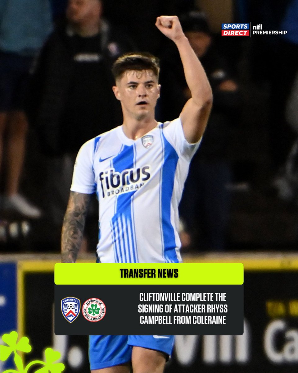 OfficialNIFL's tweet image. Making the move to Solitude.
Rhyss Campbell 🤝 @cliftonvillefc
#SportsDirectPrem