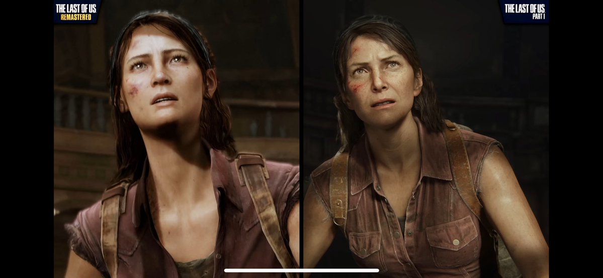 meowdib's tweet image. Look at how insanely different Tess looks in remastered vs remake of Last Of Us.
Remake all the way.