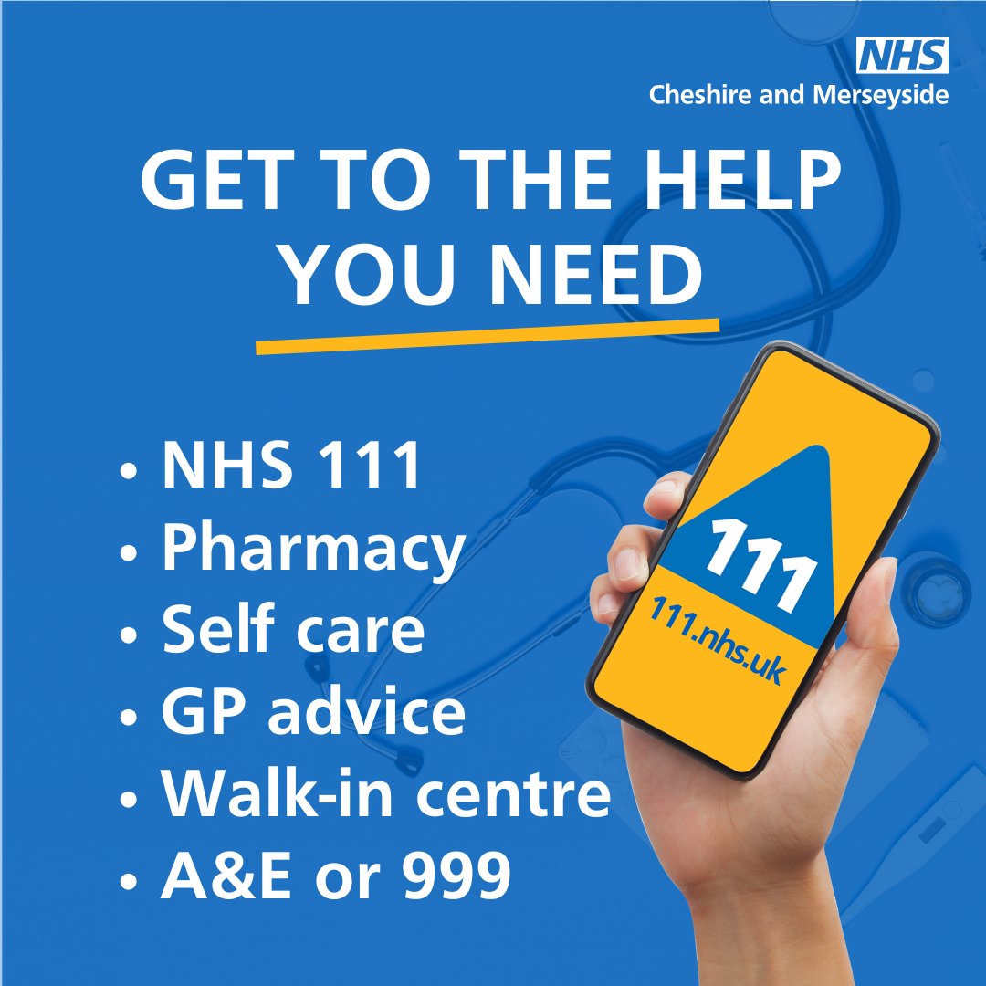 NHSCandM's tweet image. It's important to choose the right NHS service for your needs, during industrial action.
If you're unsure, visit 111.nhs.uk to be directed to the right place.