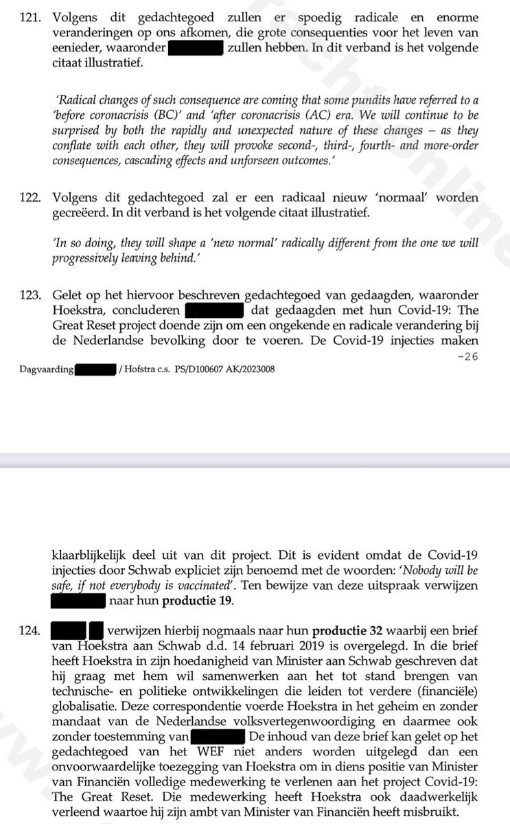 PaulvanHoek2021's tweet image. Over Wopke Hoekstra in de dagvaarding van Arno van Kessel: