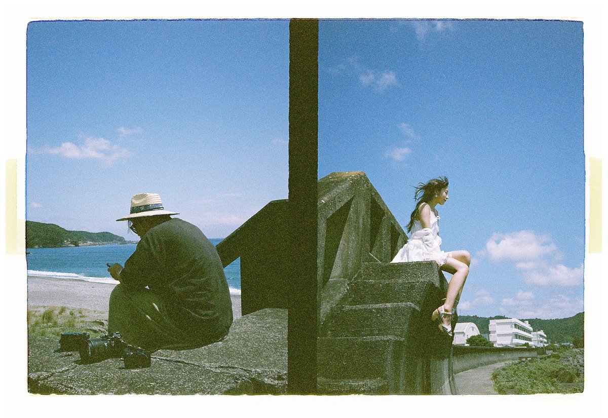 Plamarks's tweet image. #ヒロカメ旅企画 
和歌山のフィルムの現像上がってきた
粒状感が強いけど、空や海の青色は好きな感じ