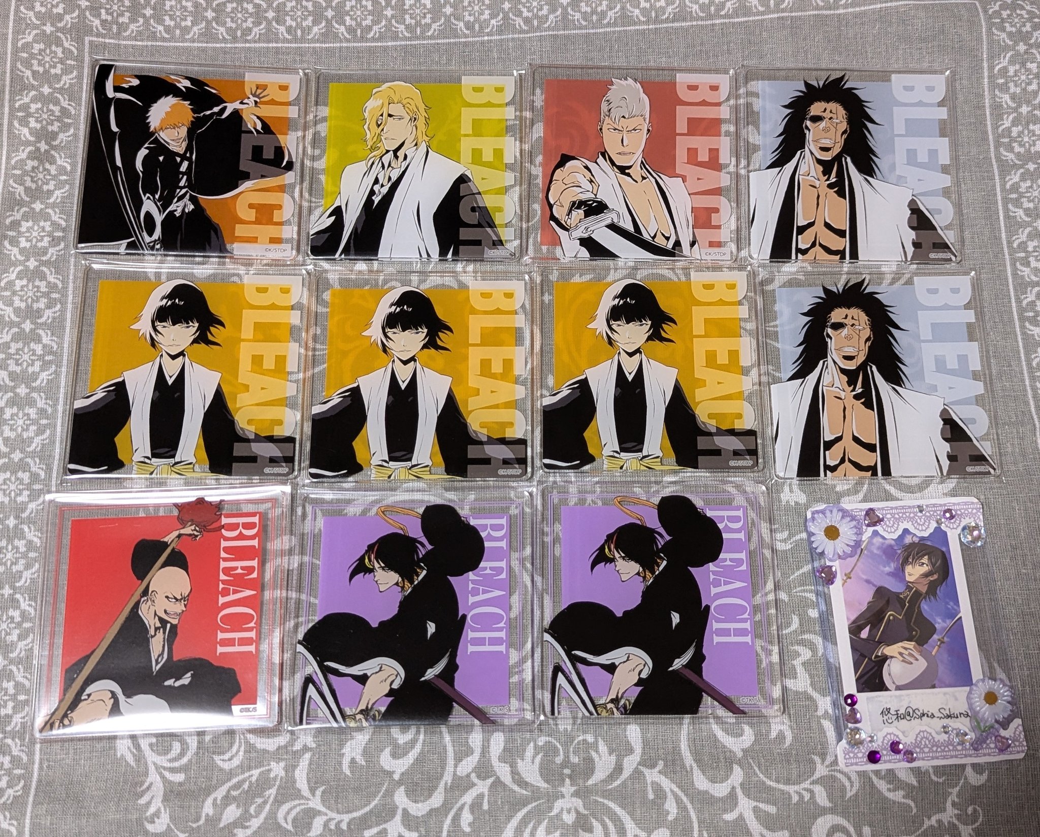 BLEACH WORLD アクリルコースター　愛染　檜佐木　弓親 悠和 on X: 