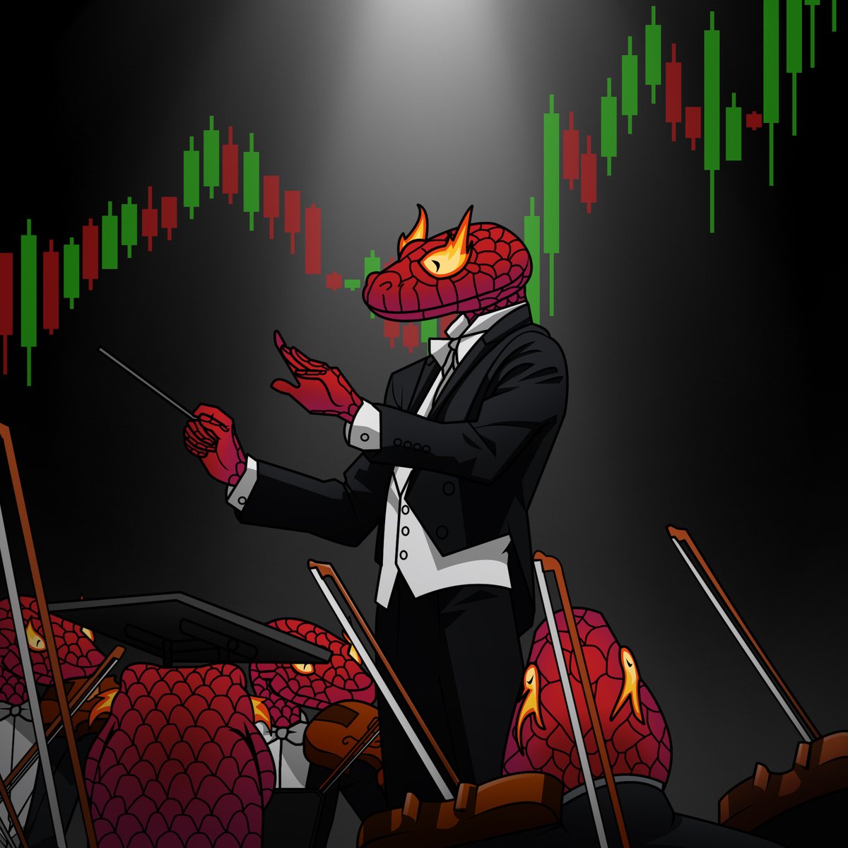 vipercoincto's tweet image. Title: &quot;Ode to the Dankest Coin ( $VIPER )&quot;

 Style: Mozartian Aria (Allegro, Major Key, 6/8 time)
 For: Tenor or Soprano voice and piano
🎵 Lyrics: (sung in a bright, dramatic style)

[Verse 1]🎶
Oh what is this I spy online,
A serpent rare, a memer&apos;s sign!
Not Bitcoin’s frown,…