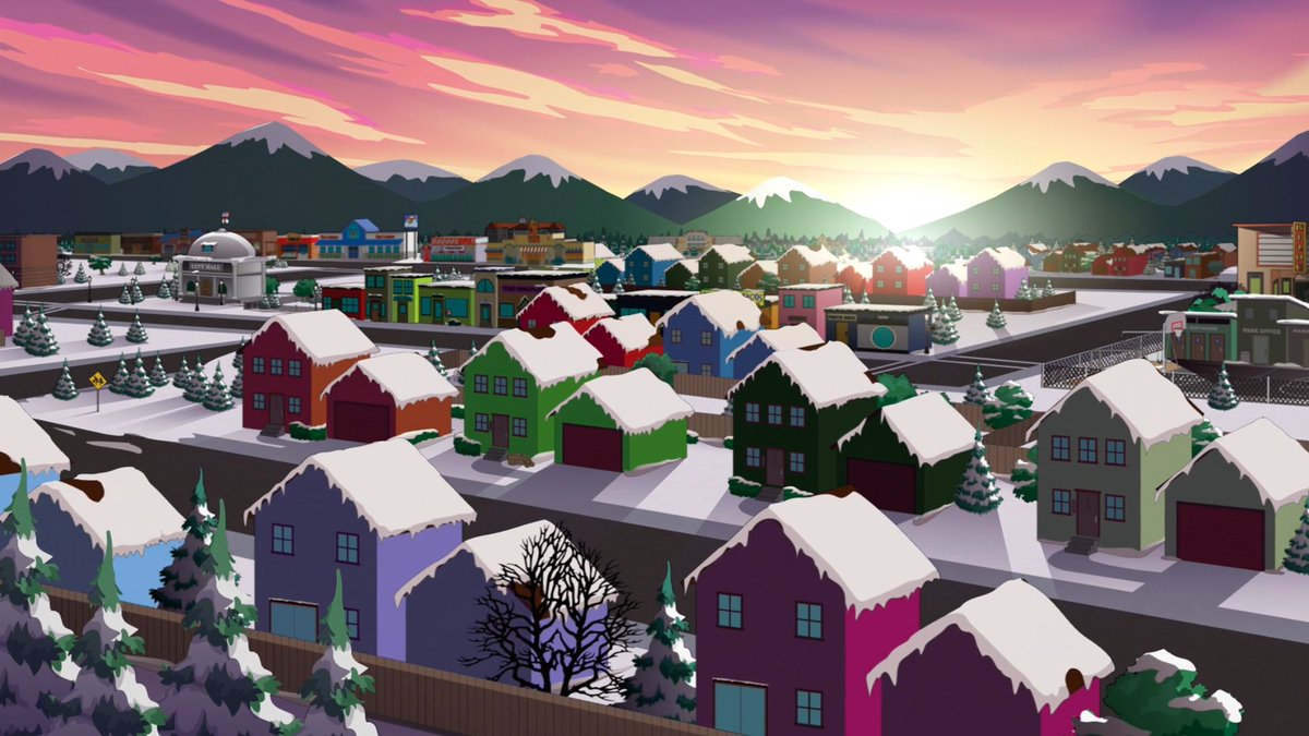 DavidYukioAmano's tweet image. #animation
La ville de South Park, dans l'épisode S27E01.
J'adore !!!!!