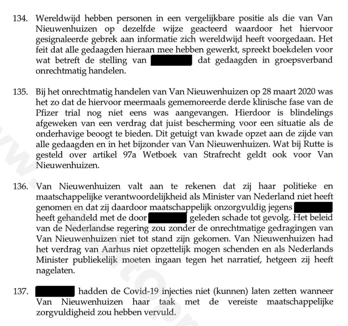 PaulvanHoek2021's tweet image. Over Cora van Nieuwenhuizen in de dagvaarding van Arno van Kessel: