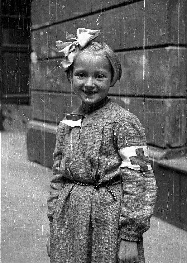 Róża Maria Goździewska, born in 1936 in Poland, was the youngest known nurse of the Warsaw Uprising in 1944. Her father was executed by the Gestapo in 1943. She survived the war and died in 1989.