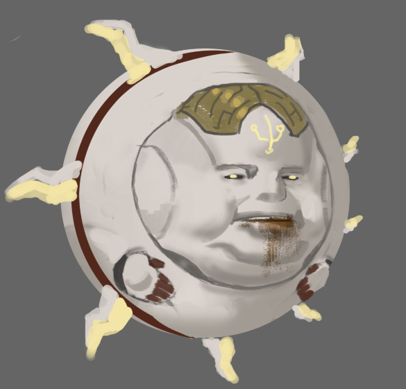IrregularDave's tweet image. Cracking up at this picture from the Doom: The Dark Ages digital art book