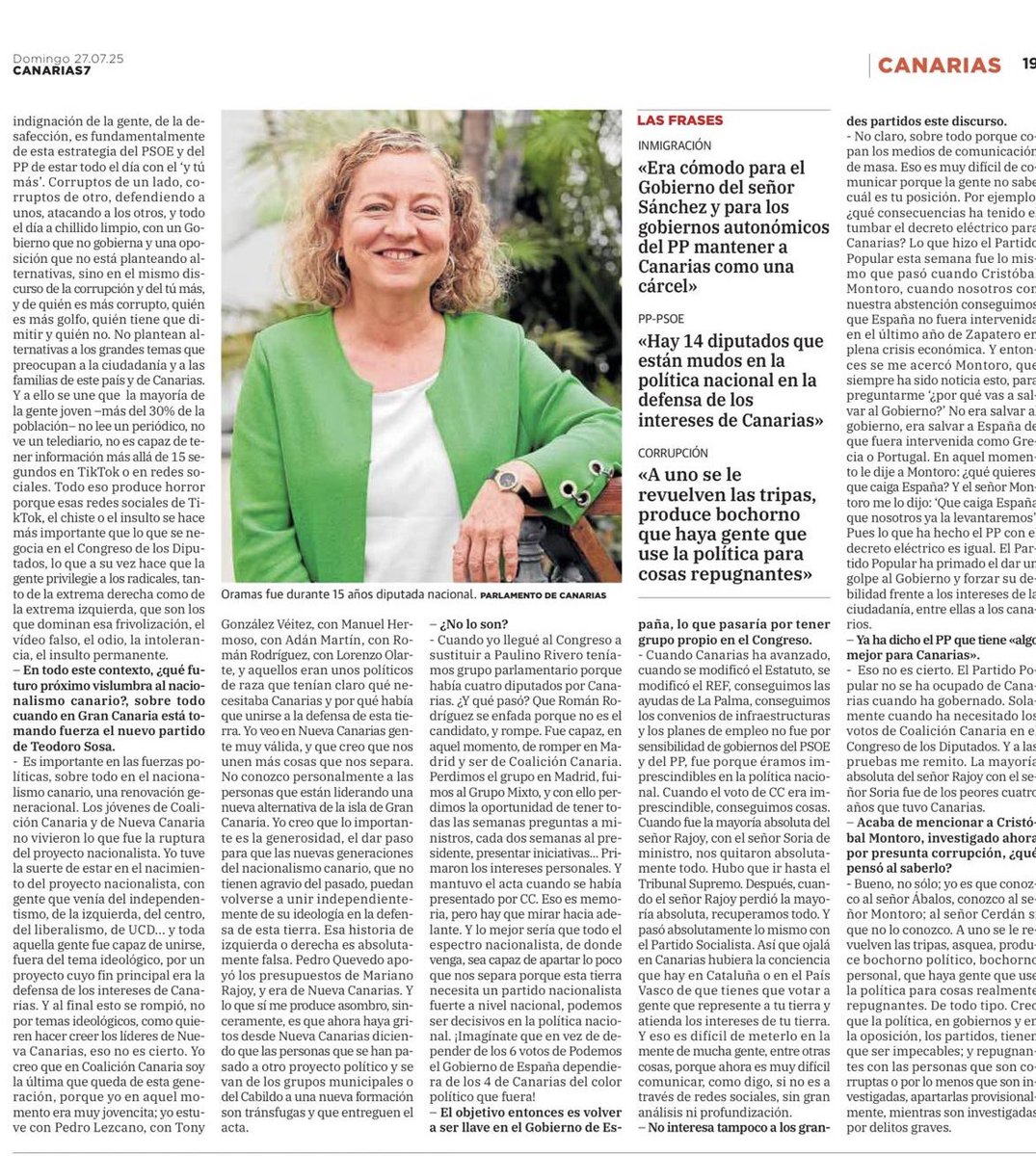 Comparto la entrevista que me hizo Patricia Vidanes para <a href="/canarias7/">Canarias7</a>.