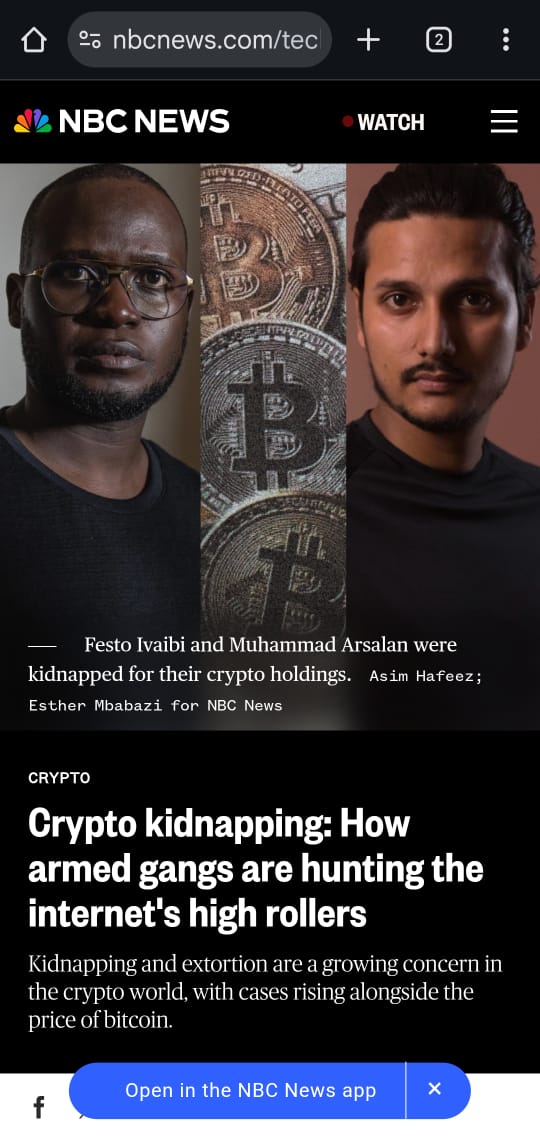 Crypto entrepreneurs are becoming targets, and we must talk about it.
nbcnews.com/tech/crypto/cr…