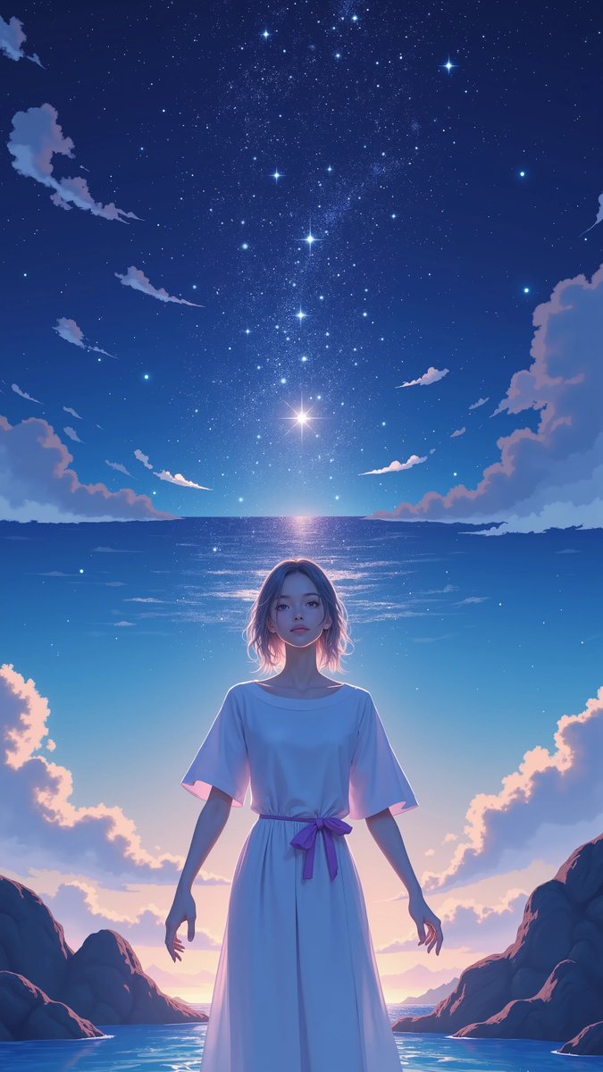 merumotime's tweet image. 🪼The sea of the ocean.
ーーーーーーーーーーーー
the sea of the sky💧.
#AIart #sea #sky