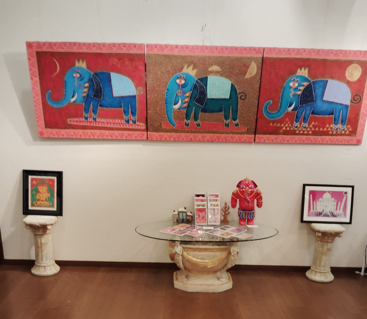 奥村ユズル　水彩画原画「ノルマンディーのカフェ　砂丘」 Atelier Tomokoイラスト展」 2025年8月1日(金)～10月31日(金