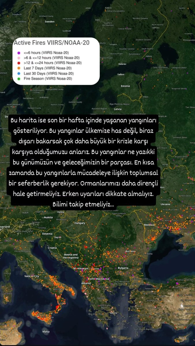 Yangınlar hakkında;