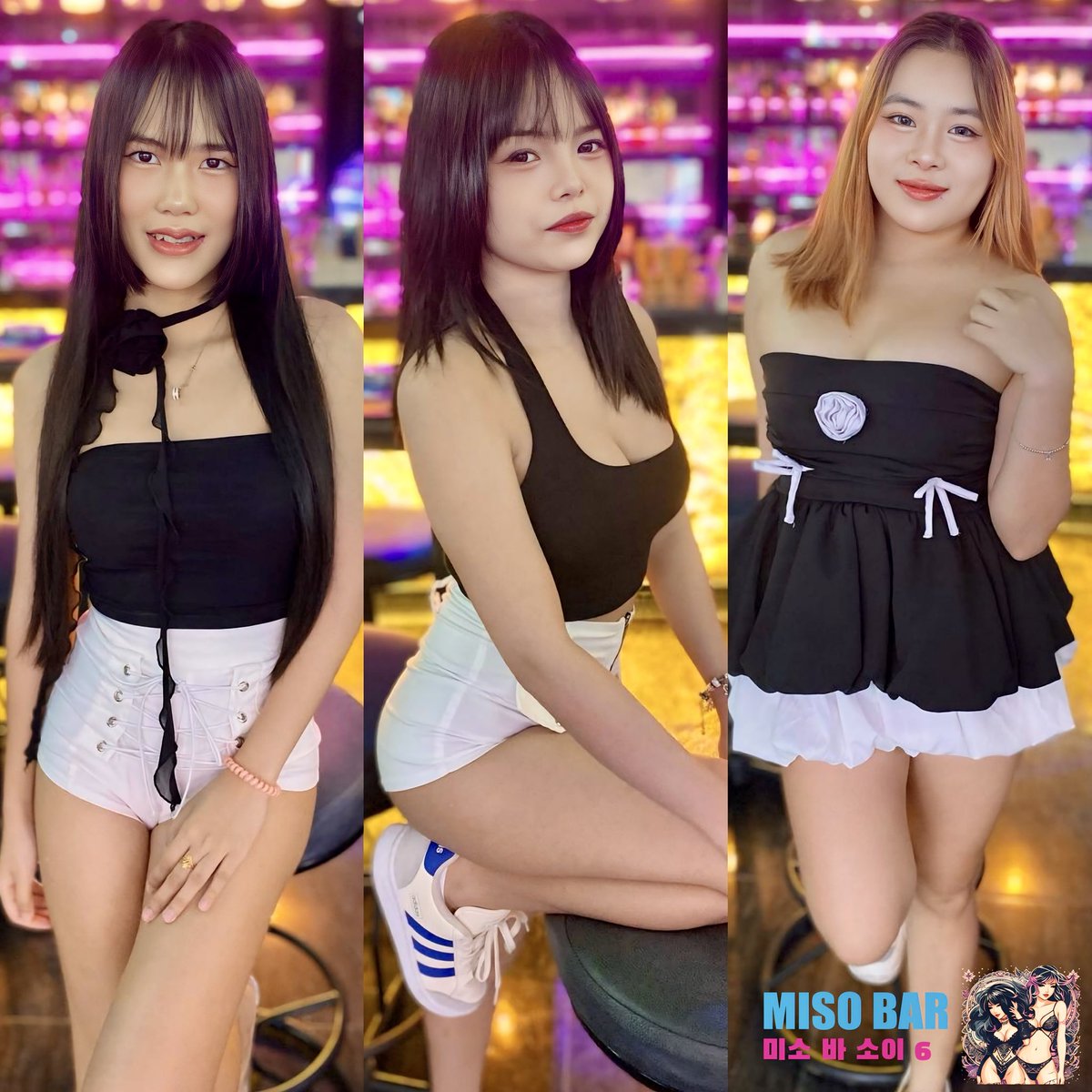 Misobarsoi6's tweet photo. Did you check all today’s photos? 👀💃
These ladies are waiting at Miso Bar Pattaya Soi 6 🍻
Ready for the night… are you?
📍https://t.co/X7nMiBh96n
#미소바 #ミソバー #MisoBar #Soi6Vibes #PattayaNights #KClubStyle #TokyoNightMood https://t.co/TsvzLYwq3B
