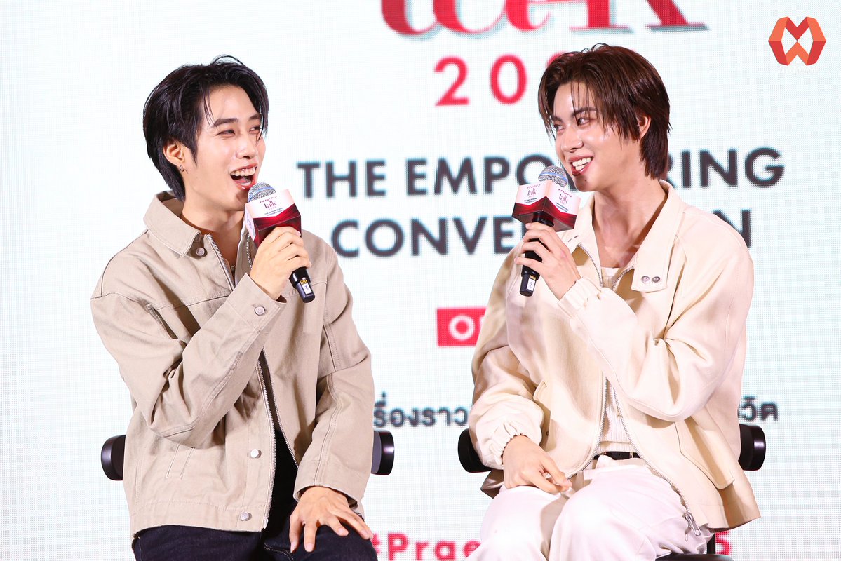 webmixmaya's tweet image. "เติ้ล-เฟิร์สวัน" ระหว่างร่วมงานงาน Praew Talk 2025 "The Empowering Conversation" กับหัวข้อ Talk: พลังแห่งการซัพพอร์ต
#TLE_mtm #Firstone
#TleFirstone #เติ้ลเฟิร์สวัน
#Praewtalk2025xTleFirstOne
#Praewtalk2025