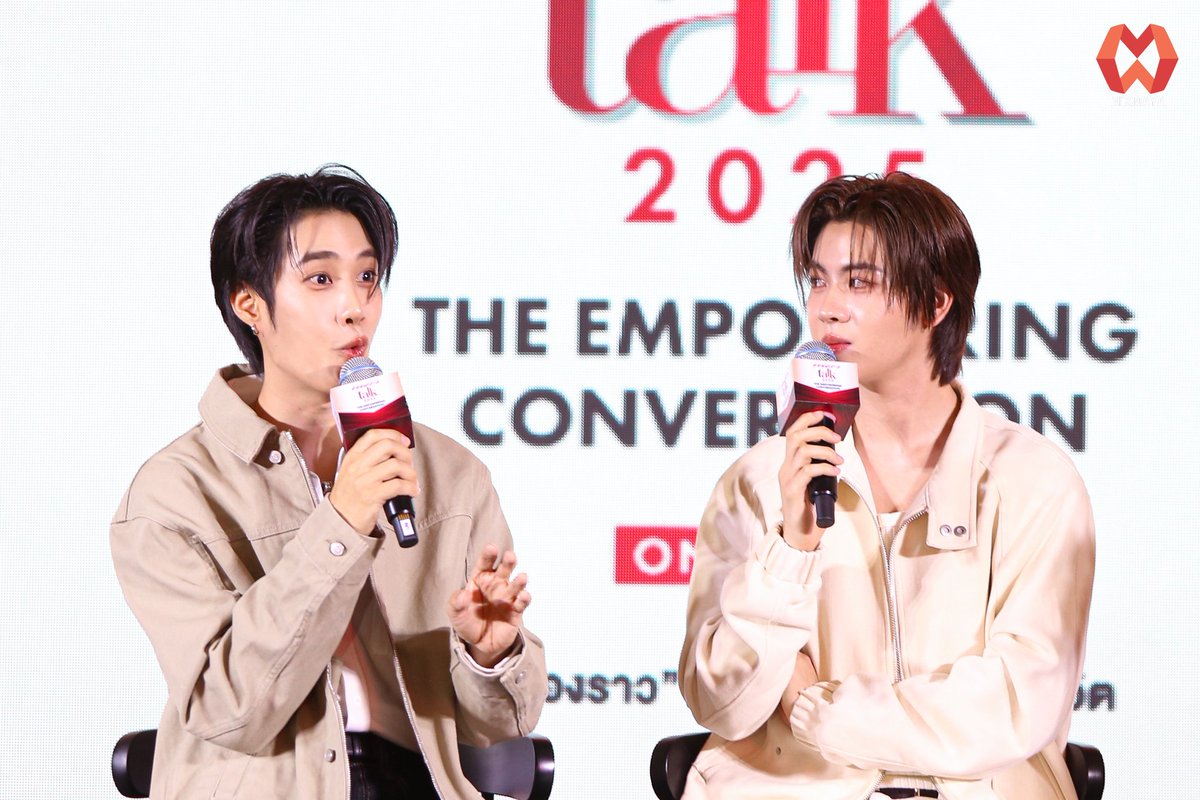 webmixmaya's tweet image. "เติ้ล-เฟิร์สวัน" ระหว่างร่วมงานงาน Praew Talk 2025 "The Empowering Conversation" กับหัวข้อ Talk: พลังแห่งการซัพพอร์ต
#TLE_mtm #Firstone
#TleFirstone #เติ้ลเฟิร์สวัน
#Praewtalk2025xTleFirstOne
#Praewtalk2025