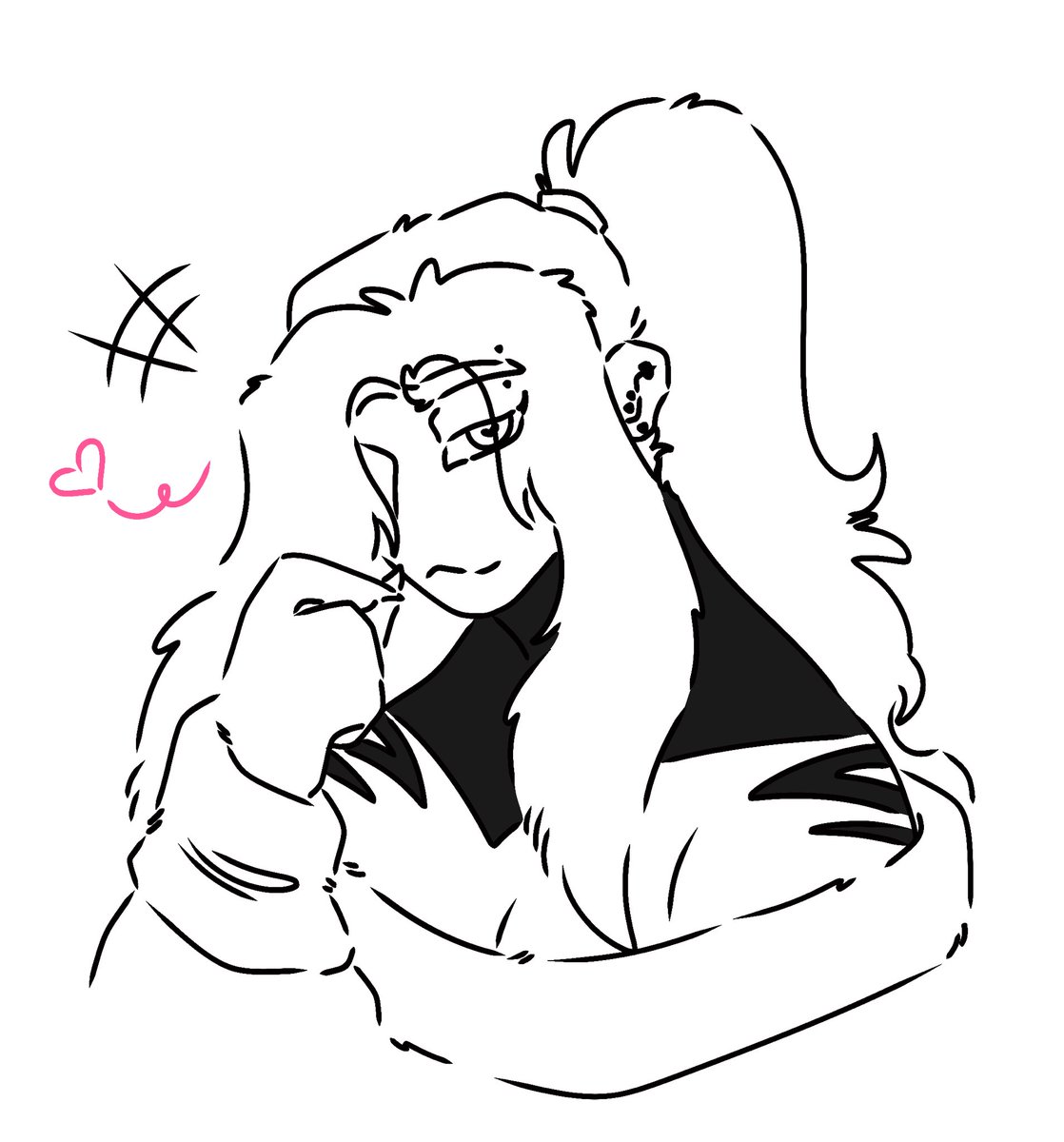 undead_h0und's tweet image. Anybody else just love a fem girl who gives off masculine energy without trying? Me too.
Mira stole Rumi’s sweater again, think she’ll give it back? #polytrix