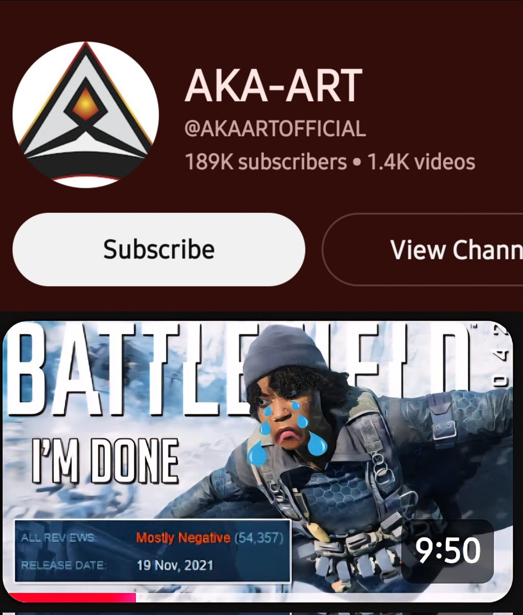BattlefieldInte's tweet image. "I think we can all agree we need this guy back in Battlefield 6. BF2042 was a huge disappointment 😞 he uploaded his last video on November 28, 2021.
#Battlefield6 #BF6