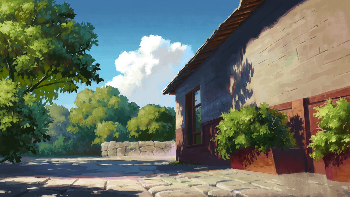 animation background 
by me 
#art #painting #portfolioday #artwork #anime