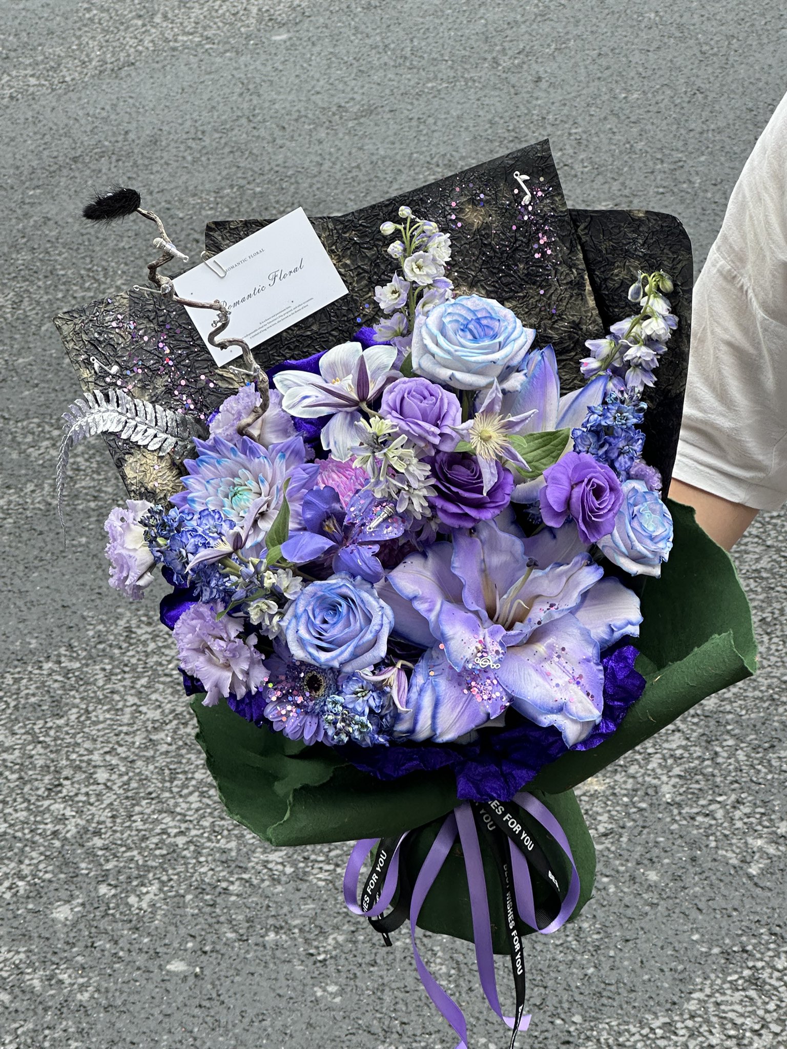 バレエ typeW grateful/checked flower smoke blue s-l400.jpg