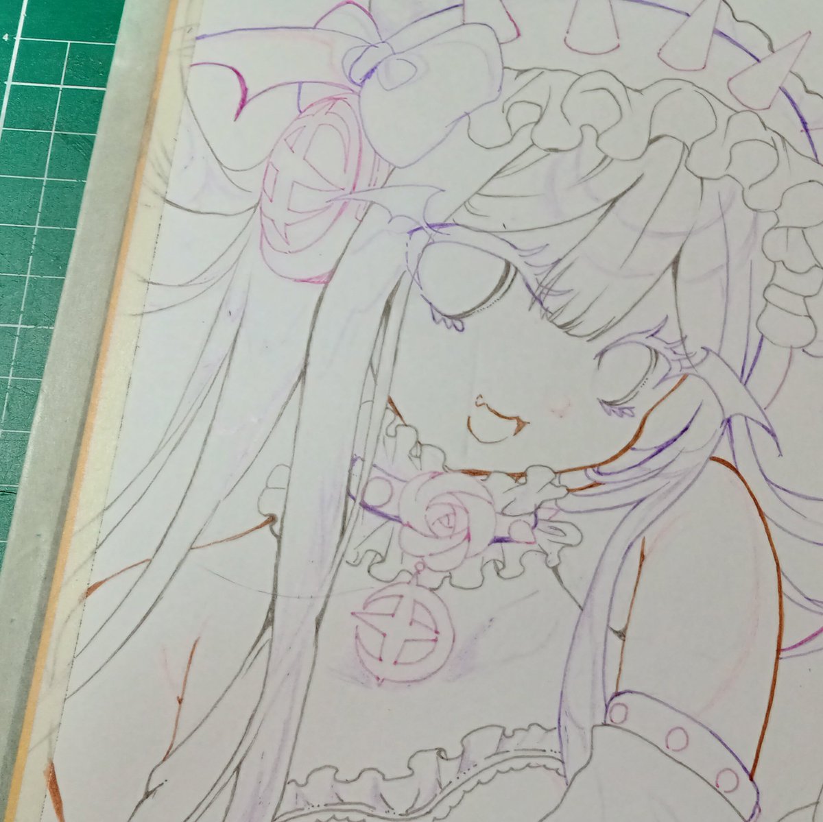 broken_wings000's tweet image. アナログなら清書楽しいんだけどなあ